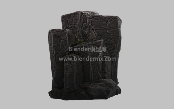 黑色纹理岩体岩石石头