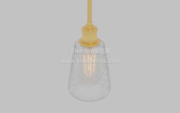 金色玻璃罩吊灯