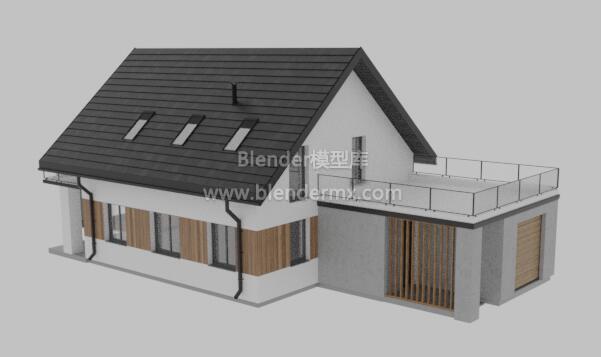 两层带车库房屋住宅